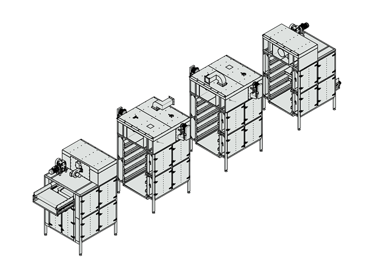 Continuous Conveyor Dryer｜Modular MultiStage Dryer Machine｜TSHS